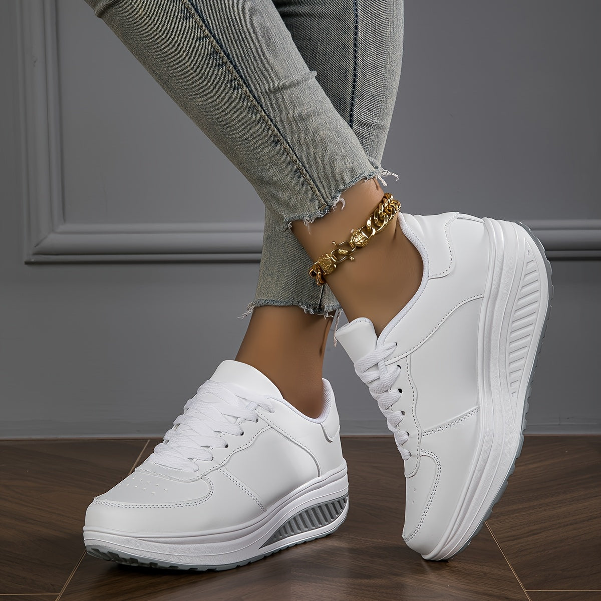 Bequeme, lässige outdoor-schnürschuhe für damen