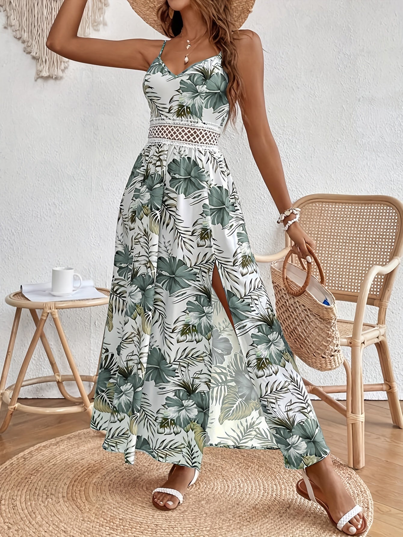 FLEUR ÉLÉGANCE - Premium Sommerkleid mit Blumendruck