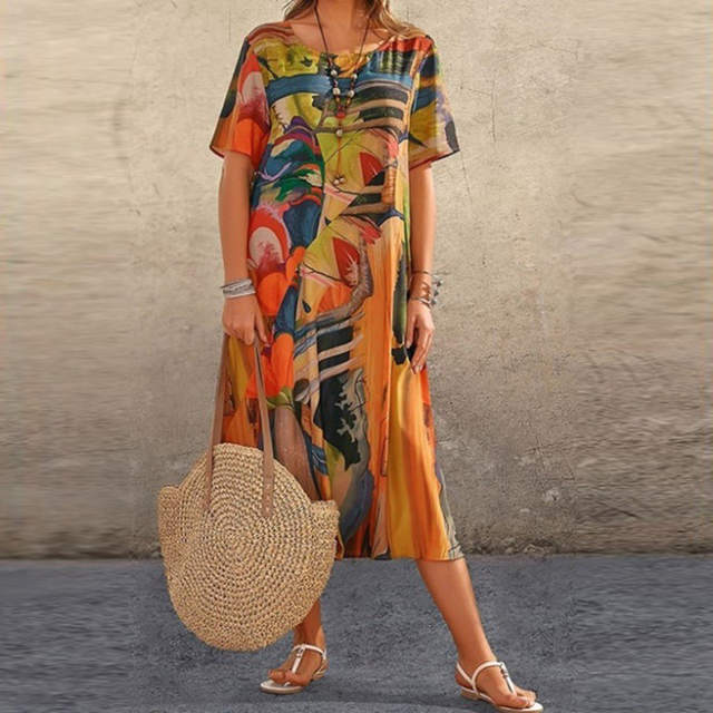 Christina™ | Bequemes Blumenkleid