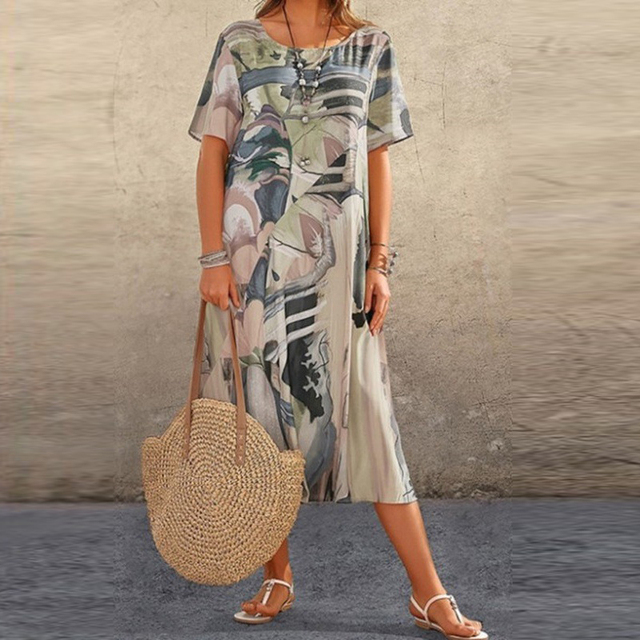 Christina™ | Bequemes Blumenkleid