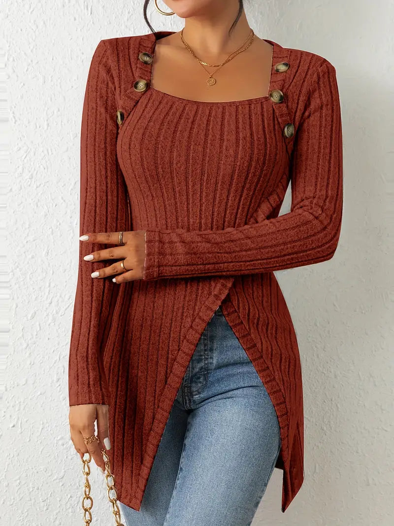 WANDA I ASYMMETRISCHES STRICKTOP