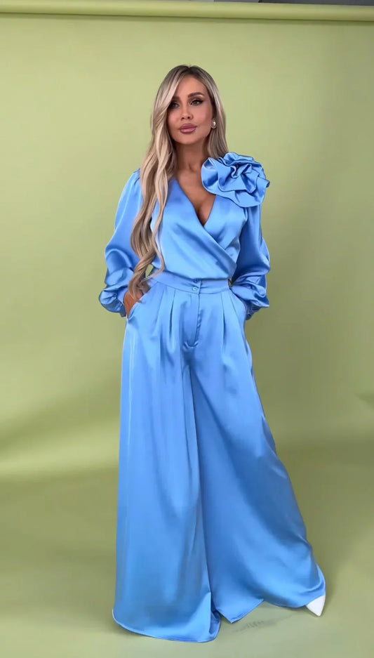 Larissa™ | Eleganter Overall mit Puffärmeln