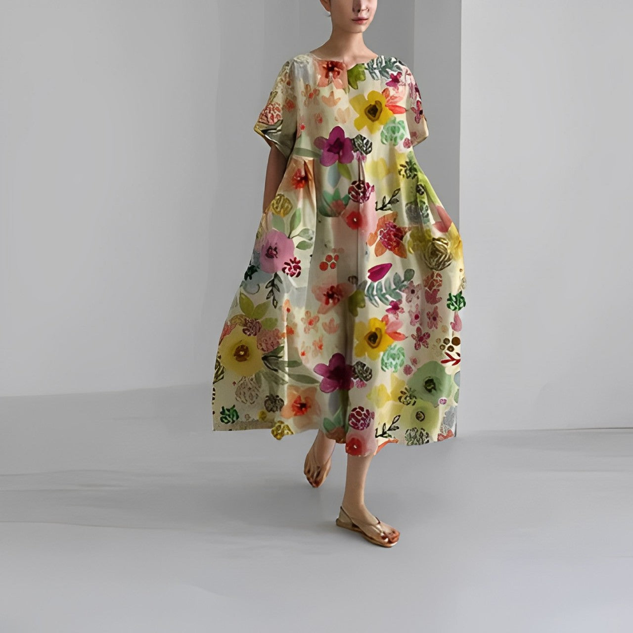 Hilda™ | Bohemien-Blumenkleid