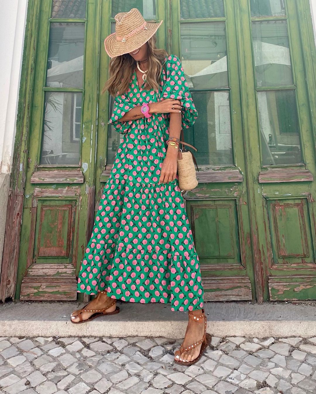Corinna™ | Langes Kleid im Bohemian-Stil