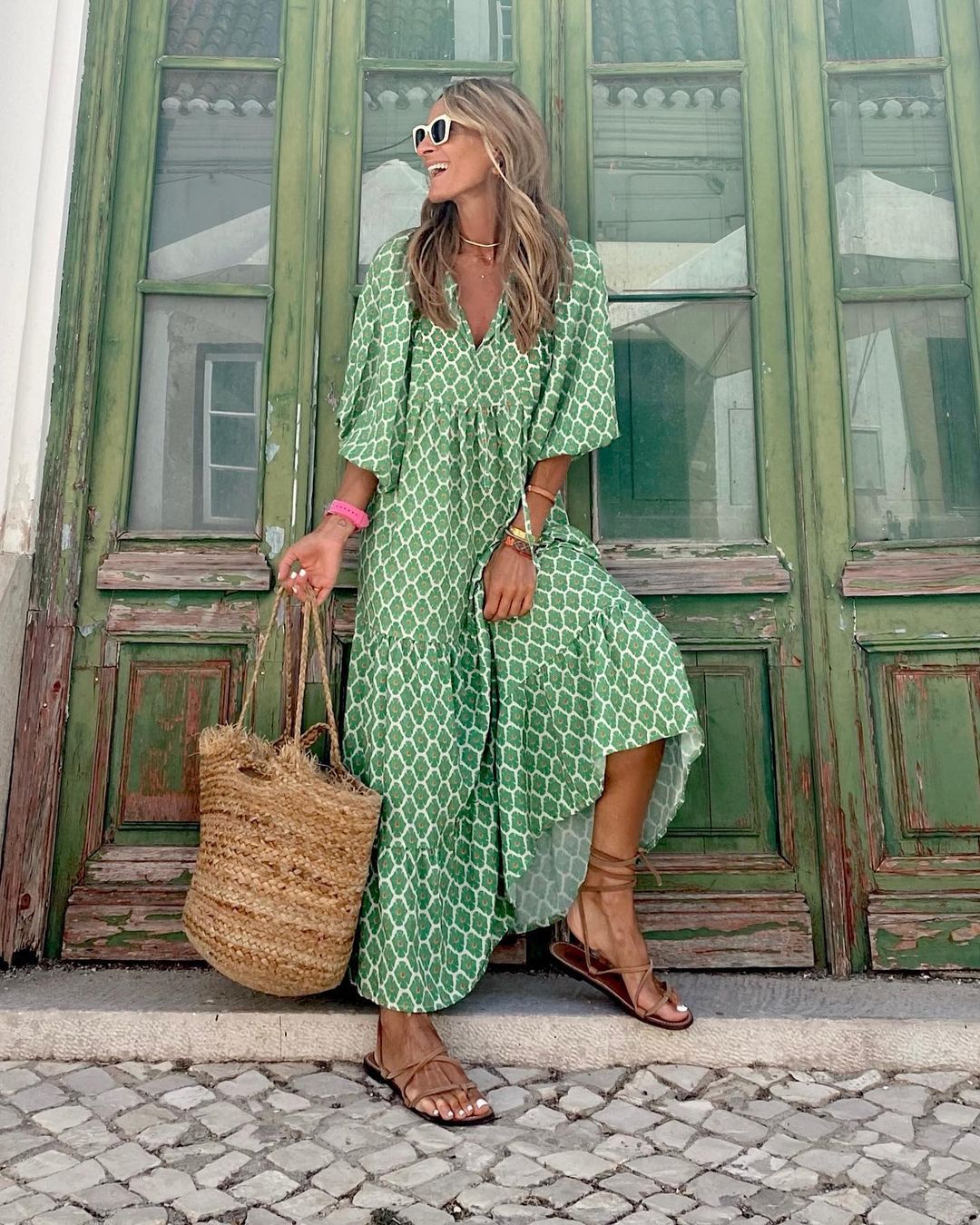 Corinna™ | Langes Kleid im Bohemian-Stil