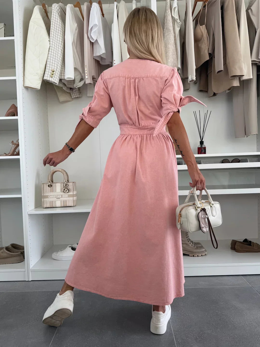 Clara™ | Strahlendes Denim-Kleid