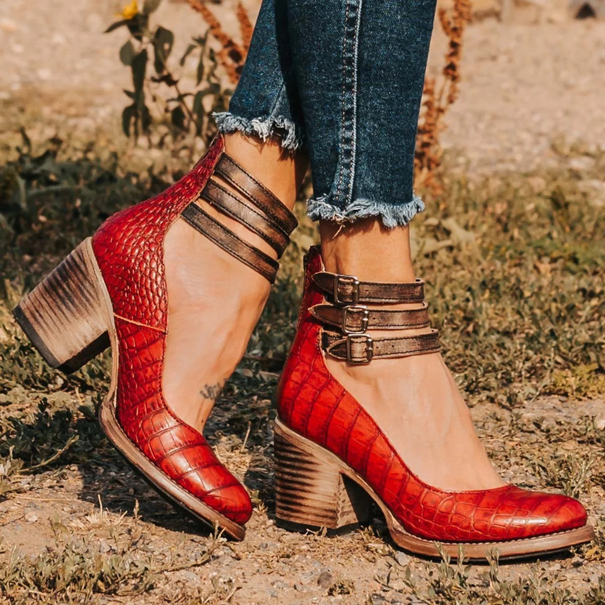 Stella™ | Vintage-Schnallenschuhe