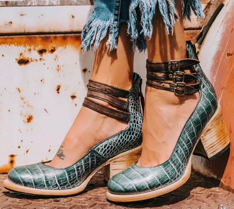 Stella™ | Vintage-Schnallenschuhe