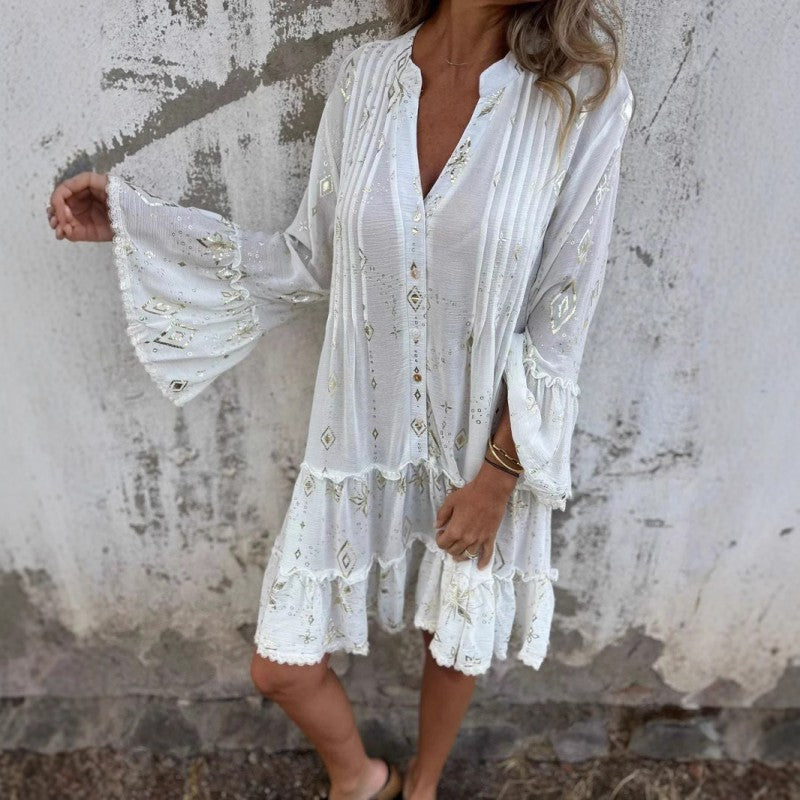 ULRIKA I RETRO-LANGARMKLEID