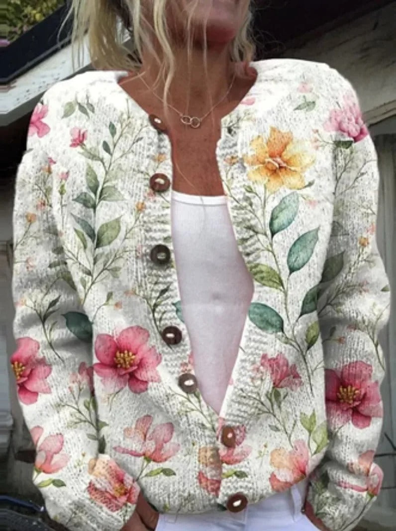 Paula™ | Stylische Weste mit Blumendruck