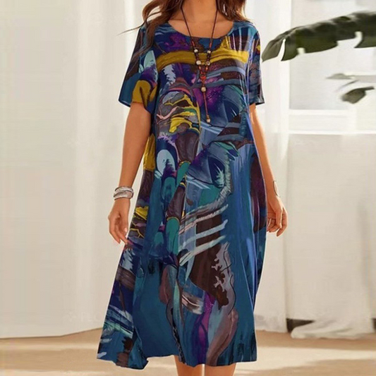Christina™ | Bequemes Blumenkleid