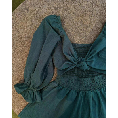 Karolina™ | Französisches Kleid mit Rückenärmeln