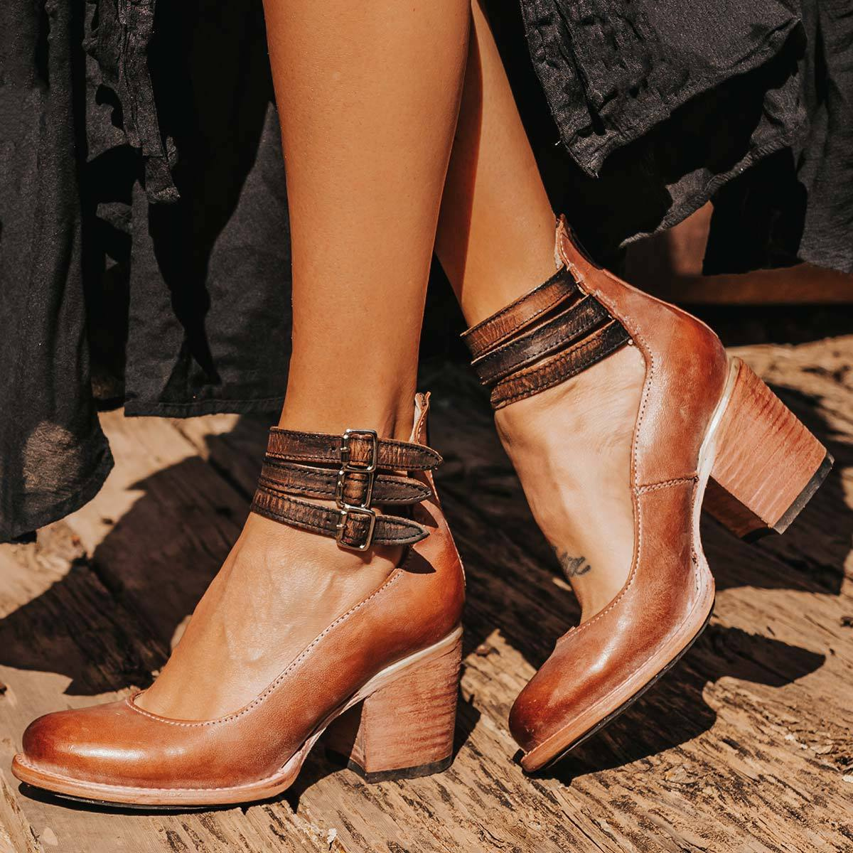 Stella™ | Vintage-Schnallenschuhe