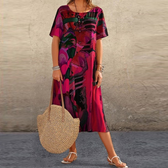 Christina™ | Bequemes Blumenkleid