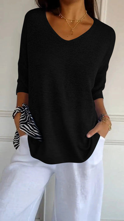 Lucia™ | Strickoberteil mit V-Ausschnitt