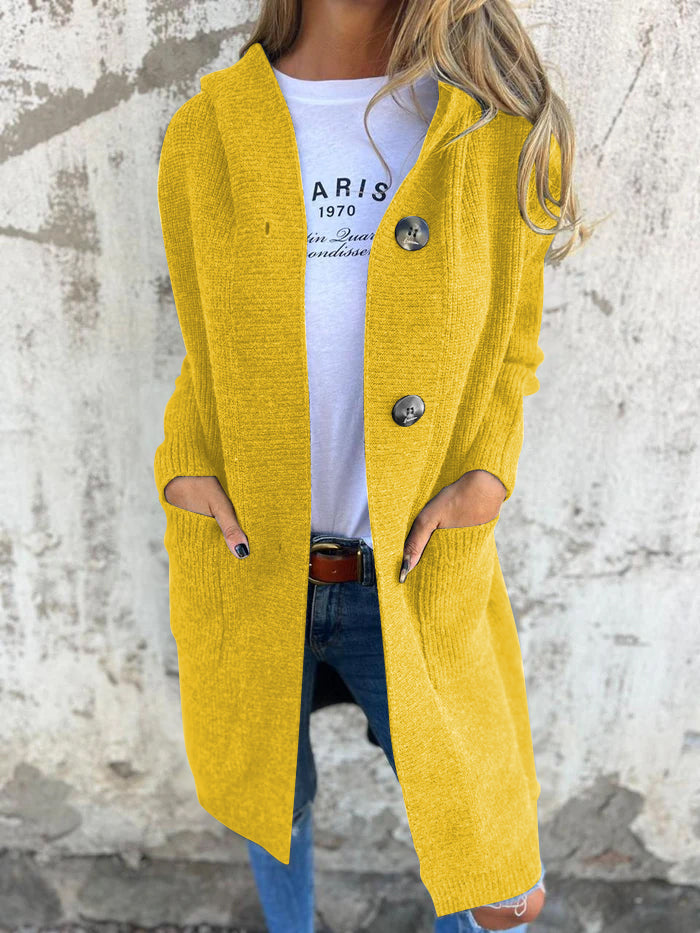 Regina™ | Eleganter langer Strickcardigan