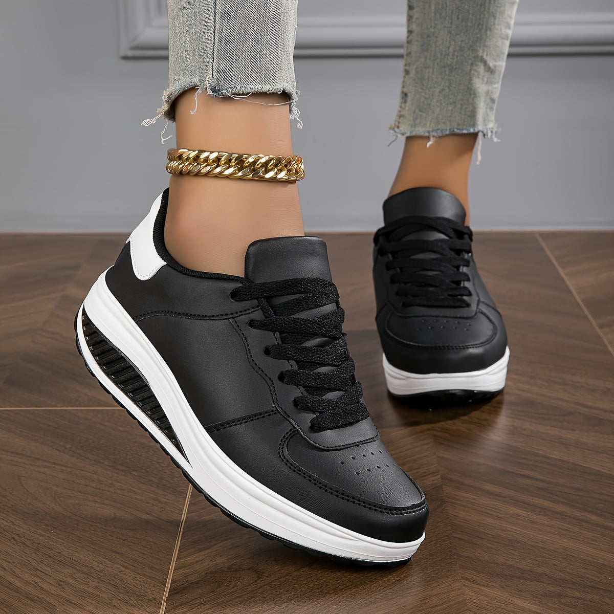 Bequeme, lässige outdoor-schnürschuhe für damen