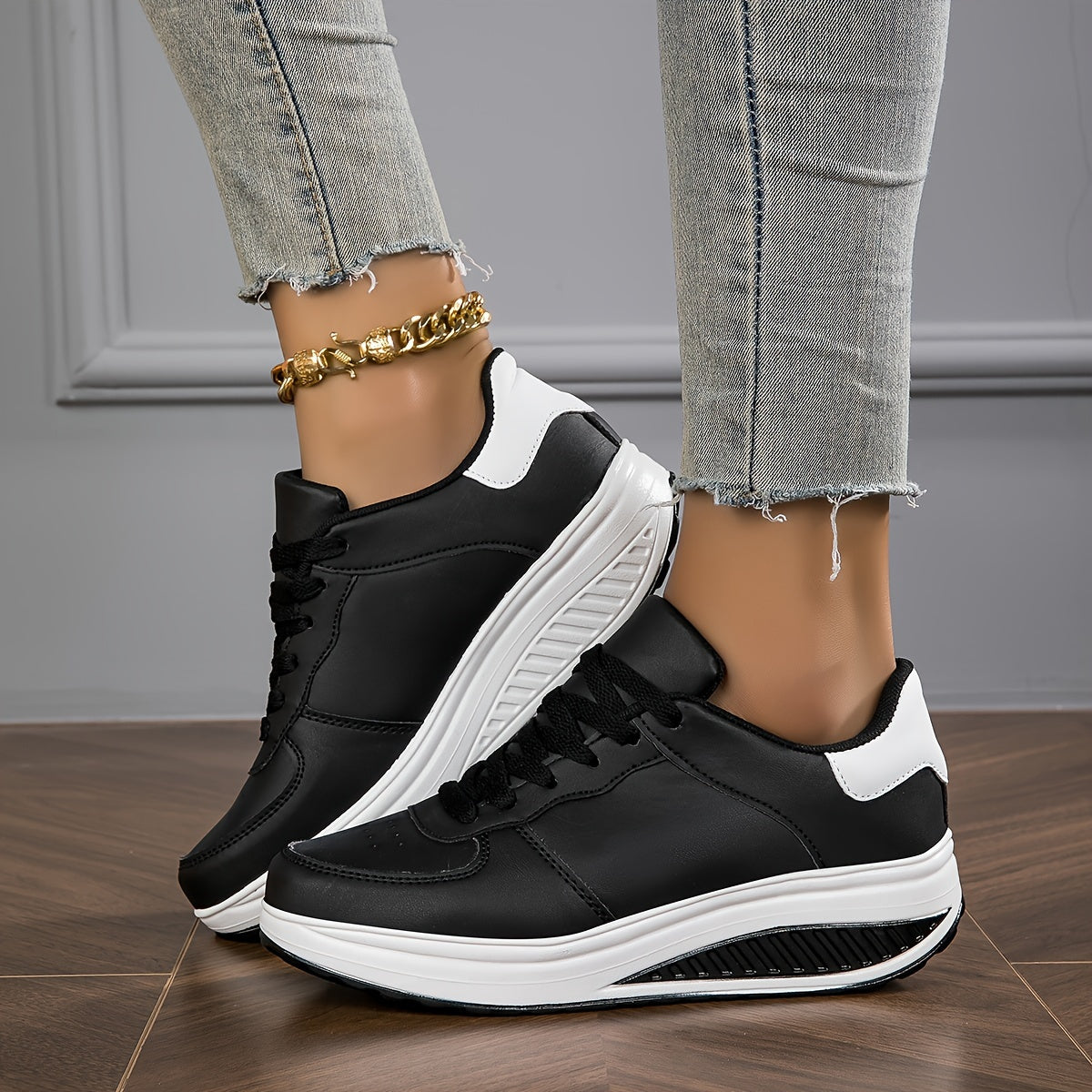 Bequeme, lässige outdoor-schnürschuhe für damen