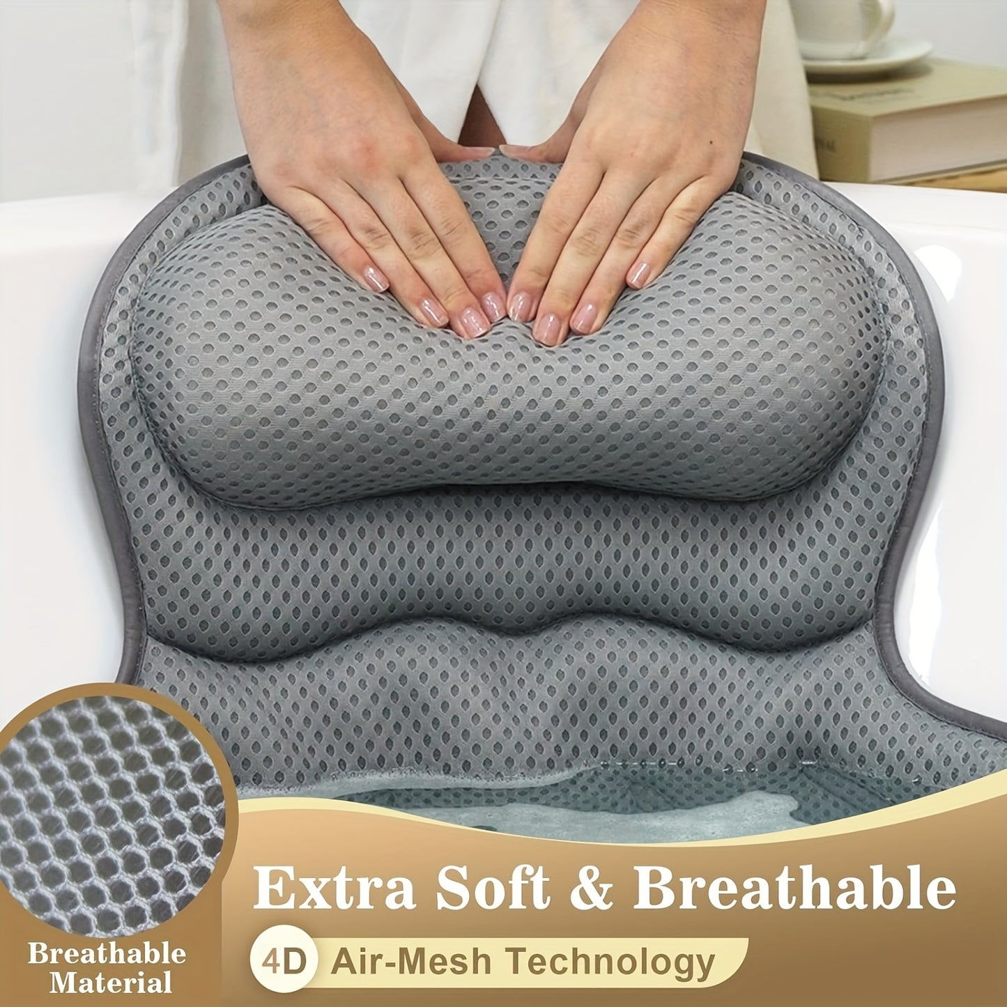 BATH ELEGANCE - Premium Spa-Badekissen