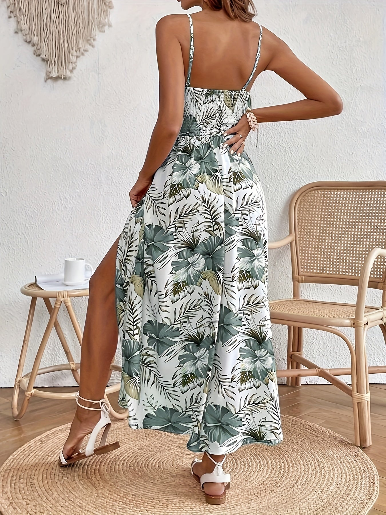 FLEUR ÉLÉGANCE - Premium Sommerkleid mit Blumendruck