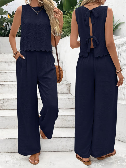 SUMMER CHIC - Premium Zweiteiler mit langer Hose