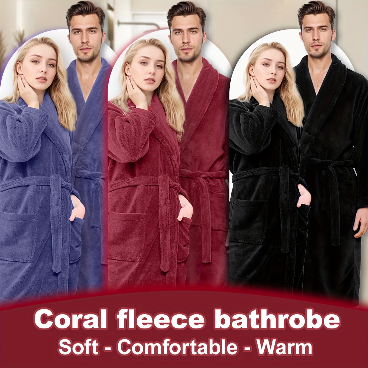 MAISON PLUSH - Premium Fleece-Bademantel