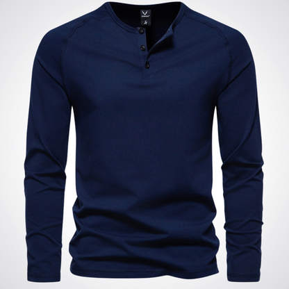 Joshua | Rundhals-Langarmshirt