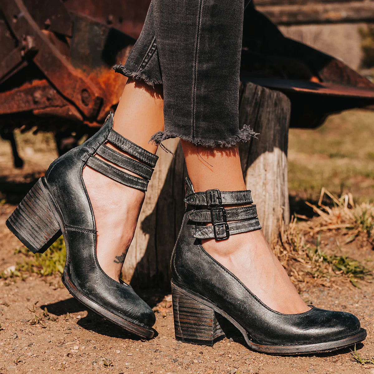 Stella™ | Vintage-Schnallenschuhe