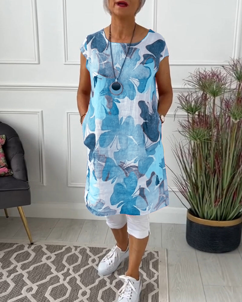KLARISSA I LANGE BLUMENBLUSE
