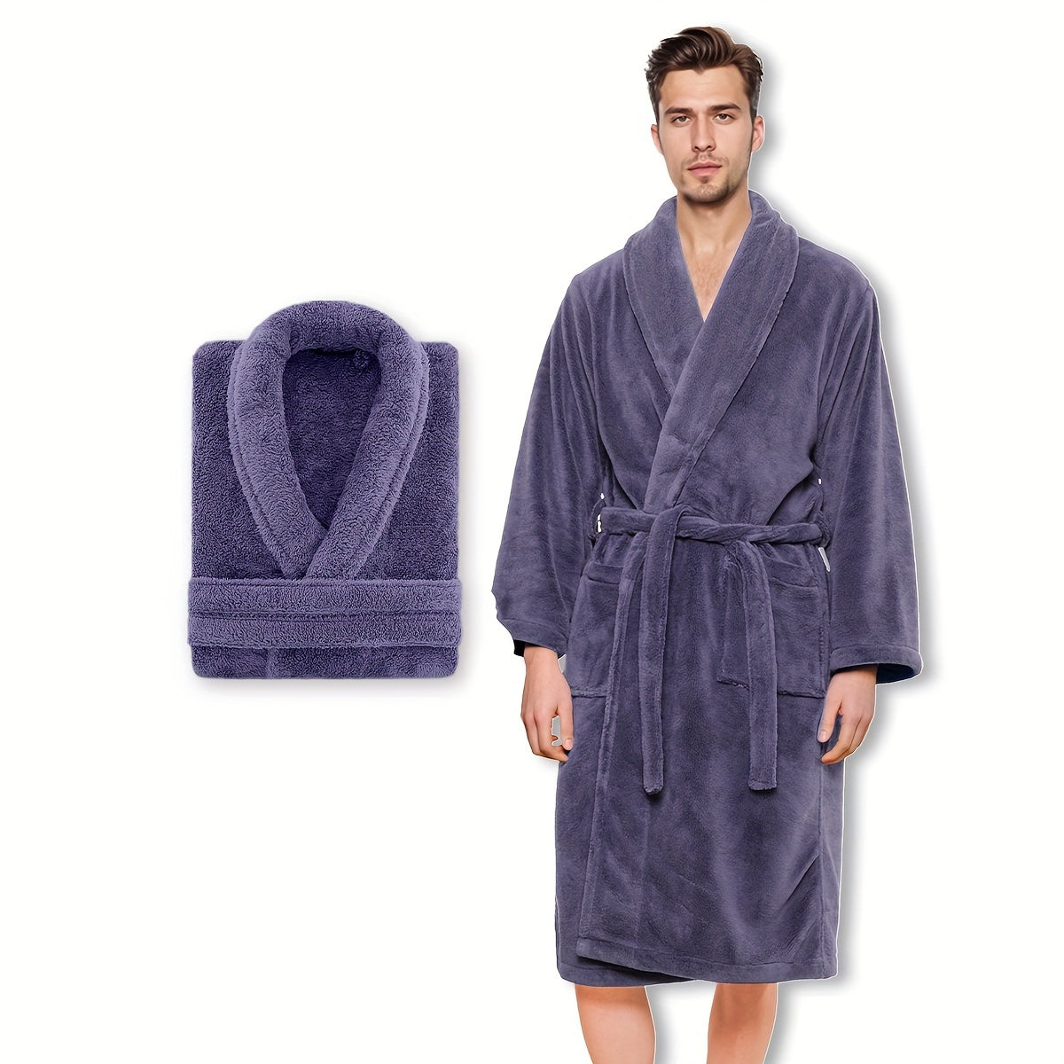 MAISON PLUSH - Premium Fleece-Bademantel