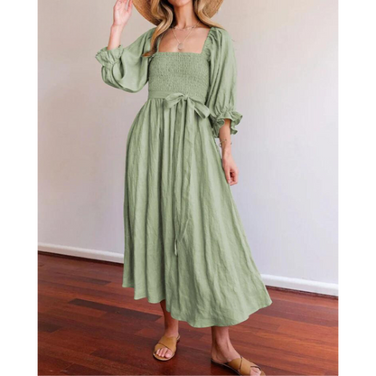 Karolina™ | Französisches Kleid mit Rückenärmeln