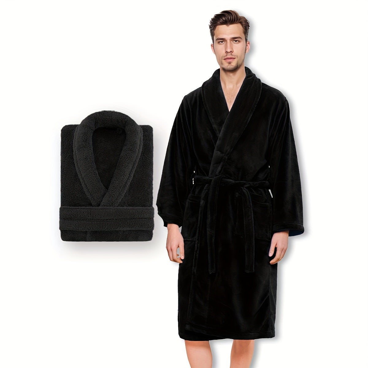 MAISON PLUSH - Premium Fleece-Bademantel