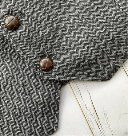 Jeremy | Wollgemischte Denim-Weste