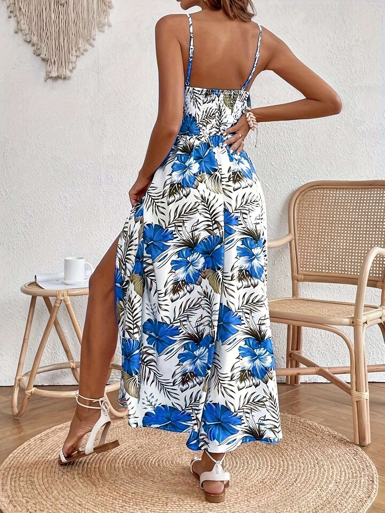 FLEUR ÉLÉGANCE - Premium Sommerkleid mit Blumendruck