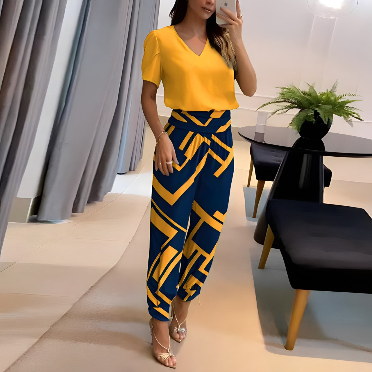 Clarissa™ | Blusen- und Hosenset mit Bauchbedeckung