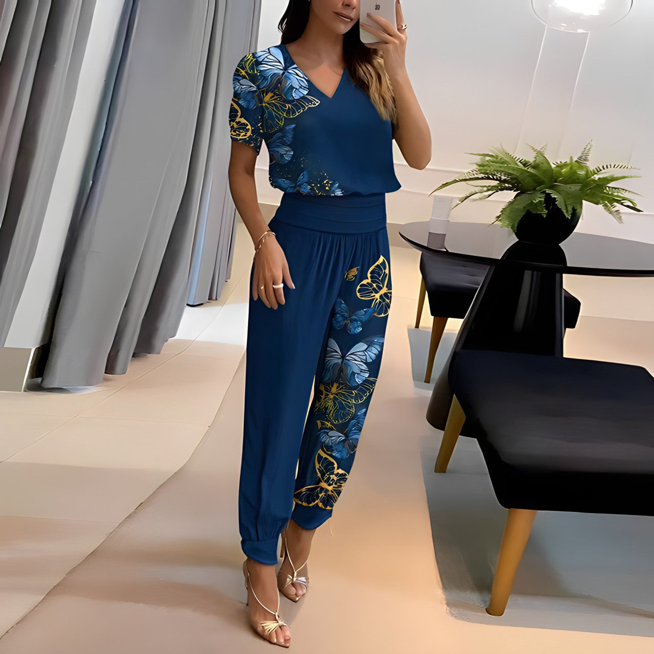 Clarissa™ | Blusen- und Hosenset mit Bauchbedeckung
