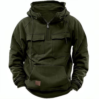 Francis | Kapuzenpullover mit Taschen und Reißverschluss