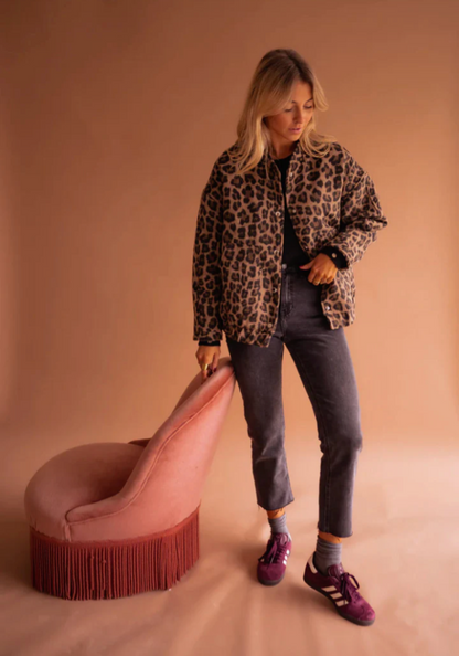 Mariella™ | Die Leopard-Bomberjacke