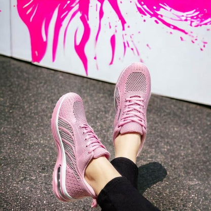 Damen Sportschuhe – Atmungsaktives Mesh – Stoßdämpfende Air-Sohle – Rutschfest