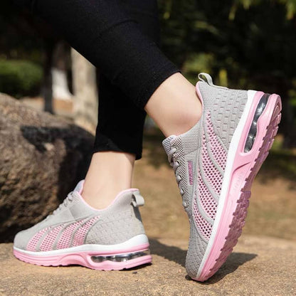 Damen Sportschuhe – Atmungsaktives Mesh – Stoßdämpfende Air-Sohle – Rutschfest