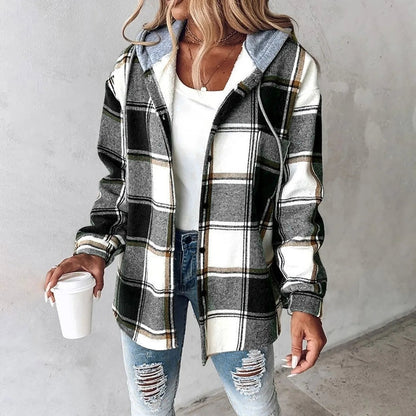 Khyra | Stylische karierte Jacke