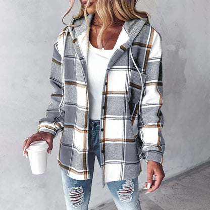 Khyra | Stylische karierte Jacke