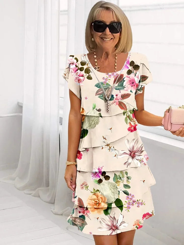 Carlotta™ | Elegantes Blumen-Maxikleid