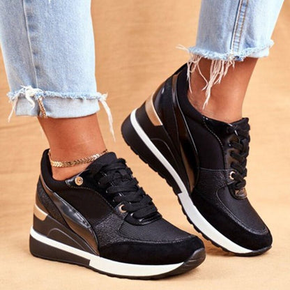 Damen Sneaker - Atmungsaktiv & Bequem - Schnürung - Robuste Laufsohle