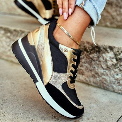 Damen Sneaker - Atmungsaktiv & Bequem - Schnürung - Robuste Laufsohle