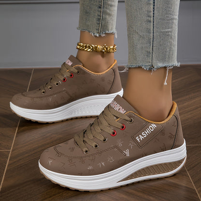 Bequeme, lässige outdoor-schnürschuhe für damen
