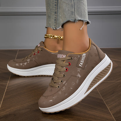 Bequeme, lässige outdoor-schnürschuhe für damen