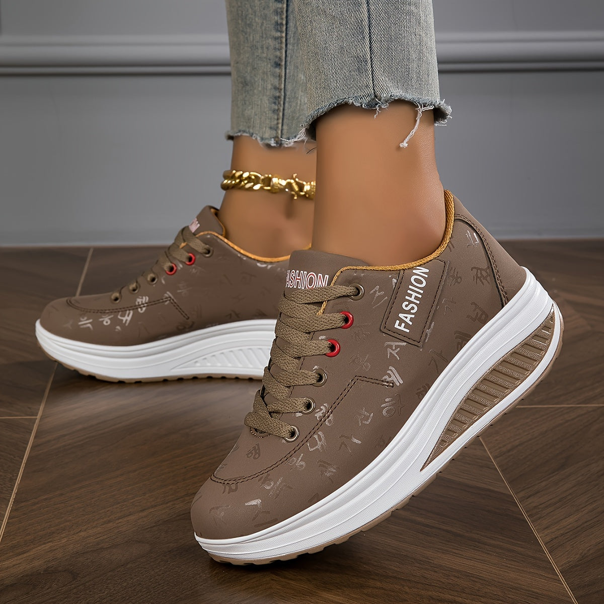 Bequeme, lässige outdoor-schnürschuhe für damen