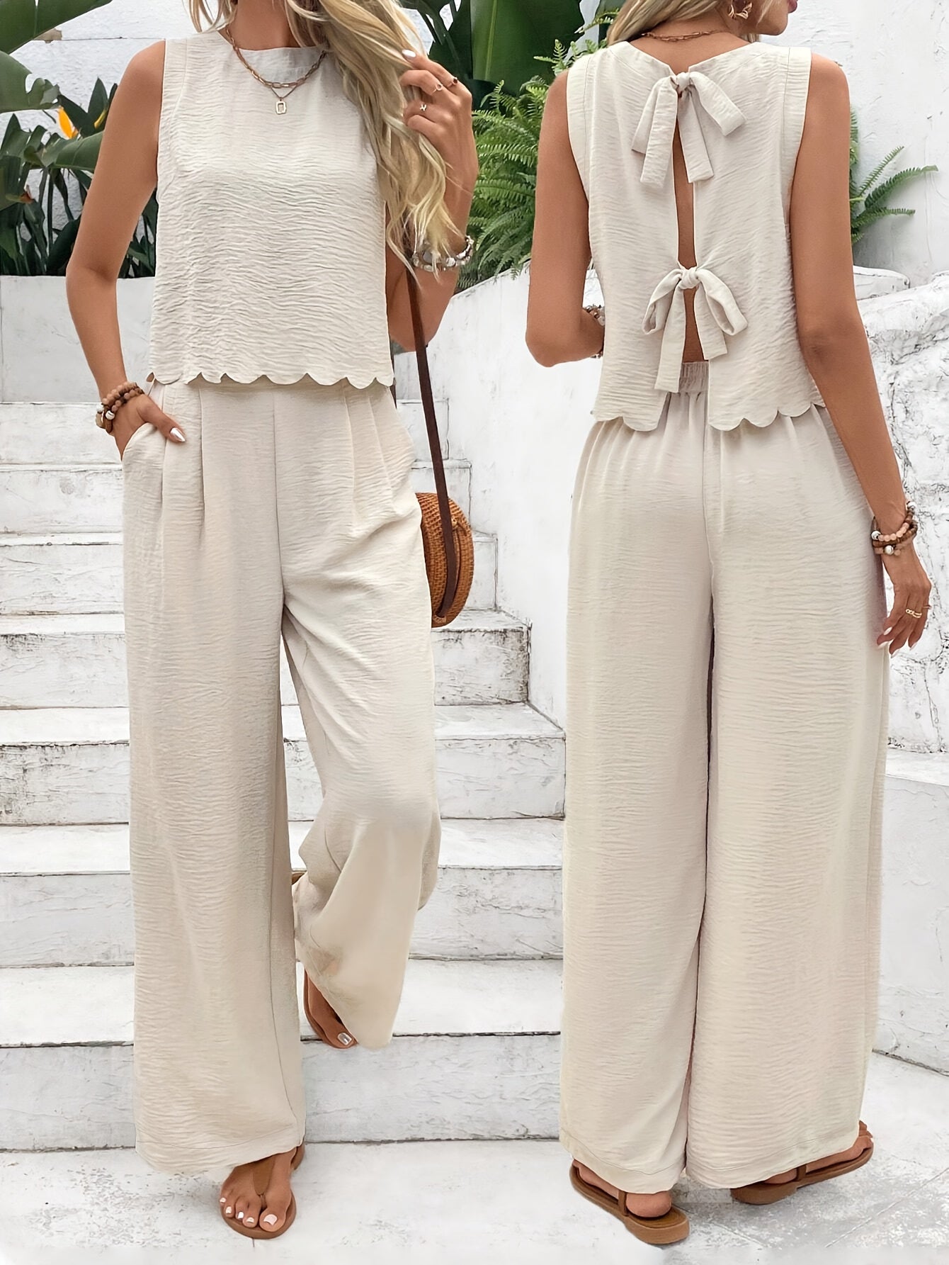 SUMMER CHIC - Premium Zweiteiler mit langer Hose