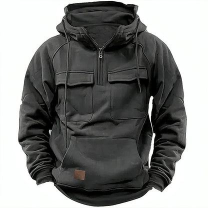 Francis | Kapuzenpullover mit Taschen und Reißverschluss